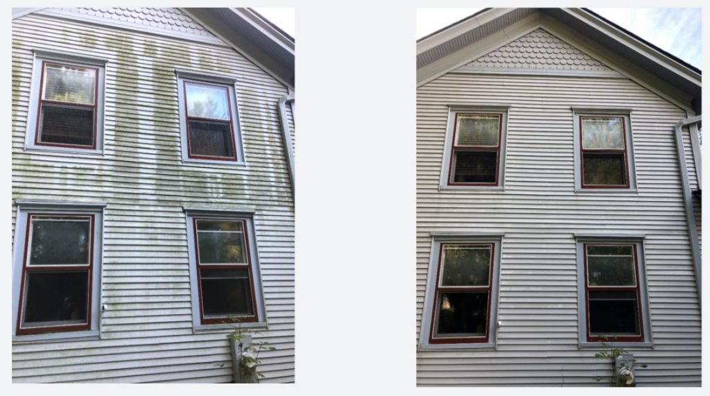 house washing before and after image