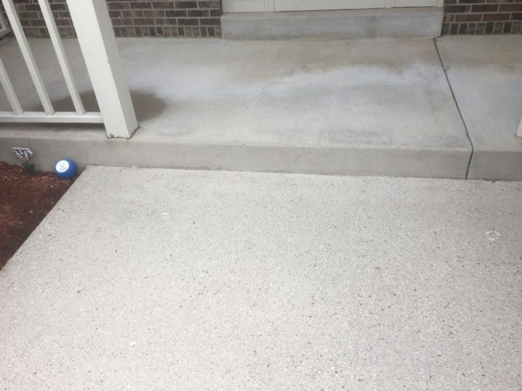 after pressure washing image